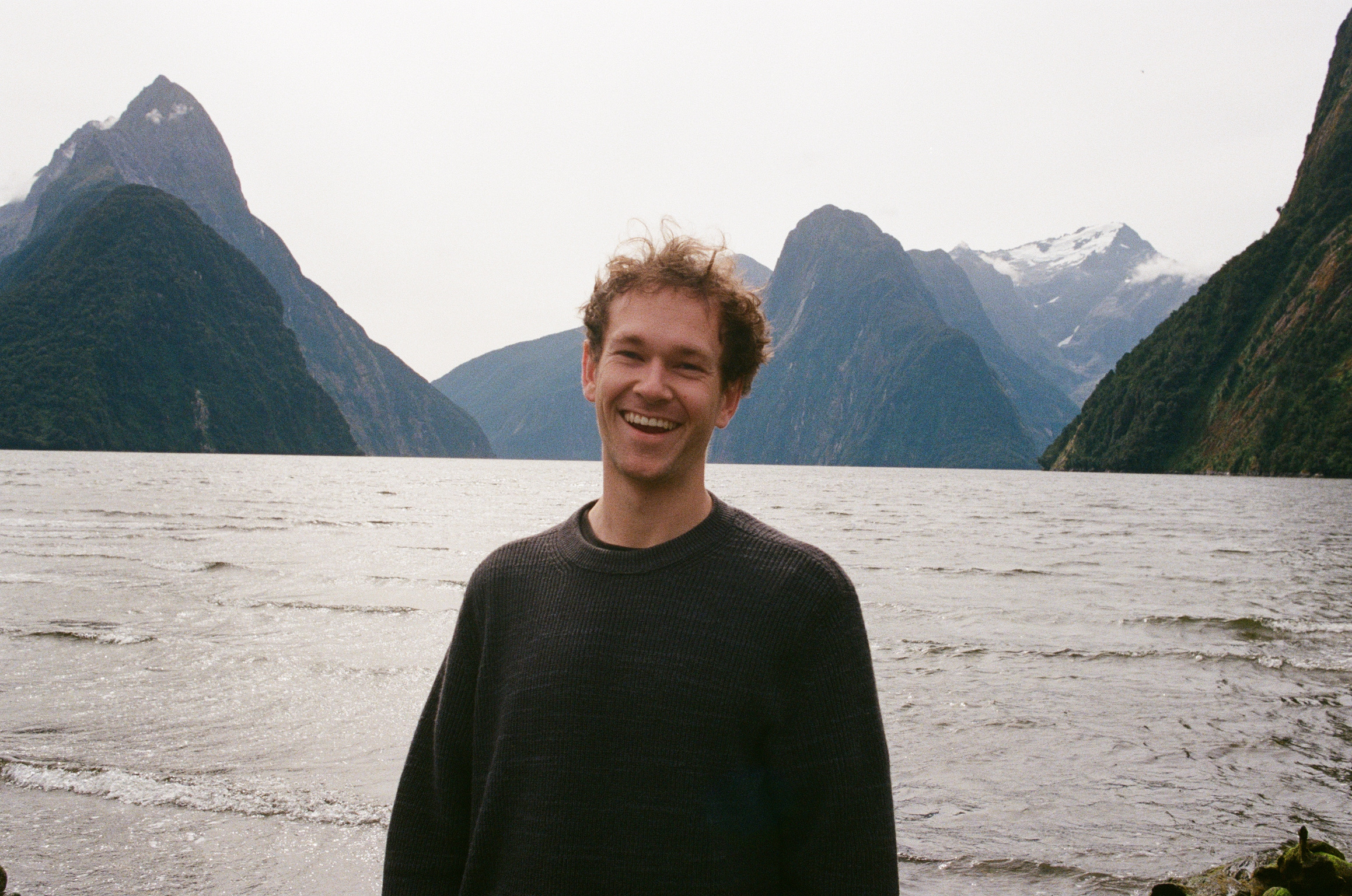 Me standing in front of mountains.